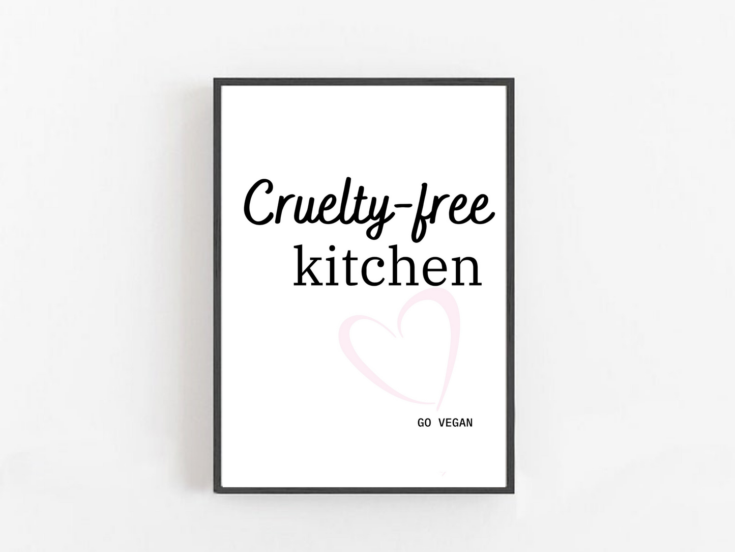 Cruelty-Free Kitchen Print